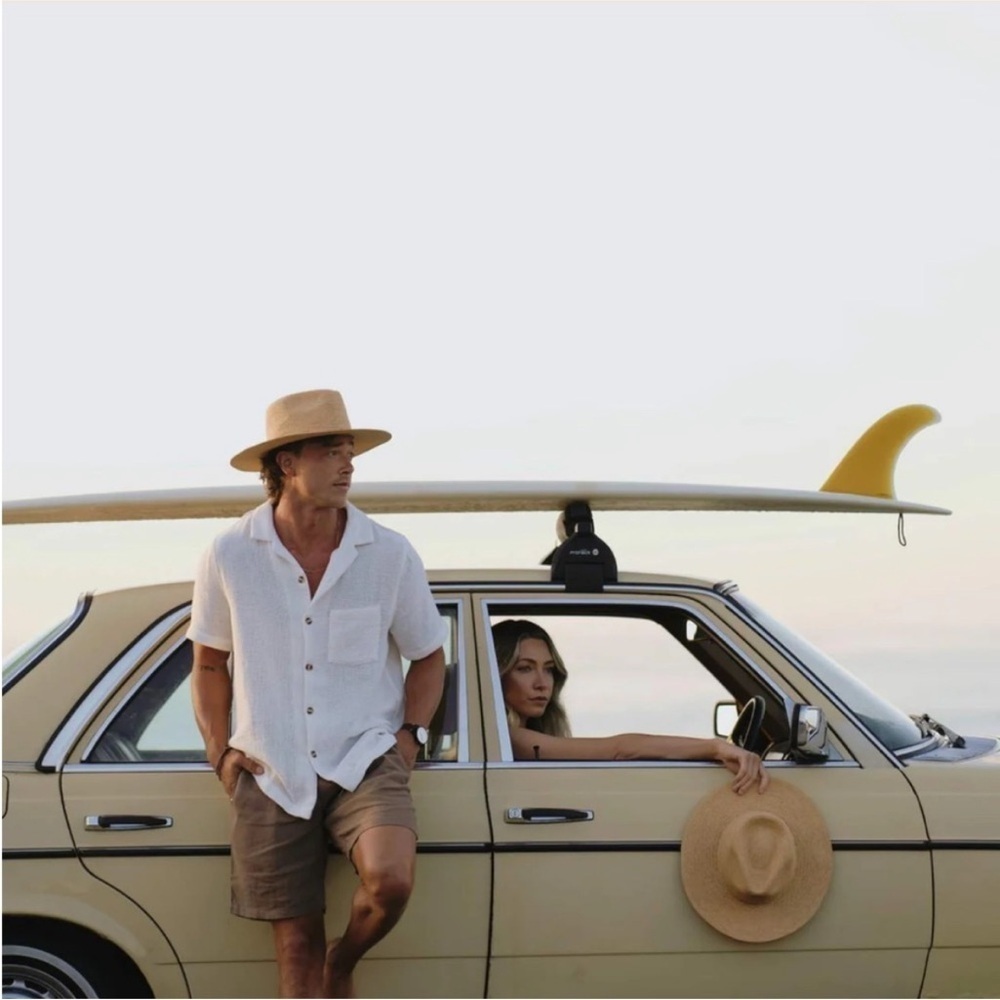 NWT Will + Bear Sawyer Sand Medium Brim Straw Hat Unisex - Picture 5 of 14